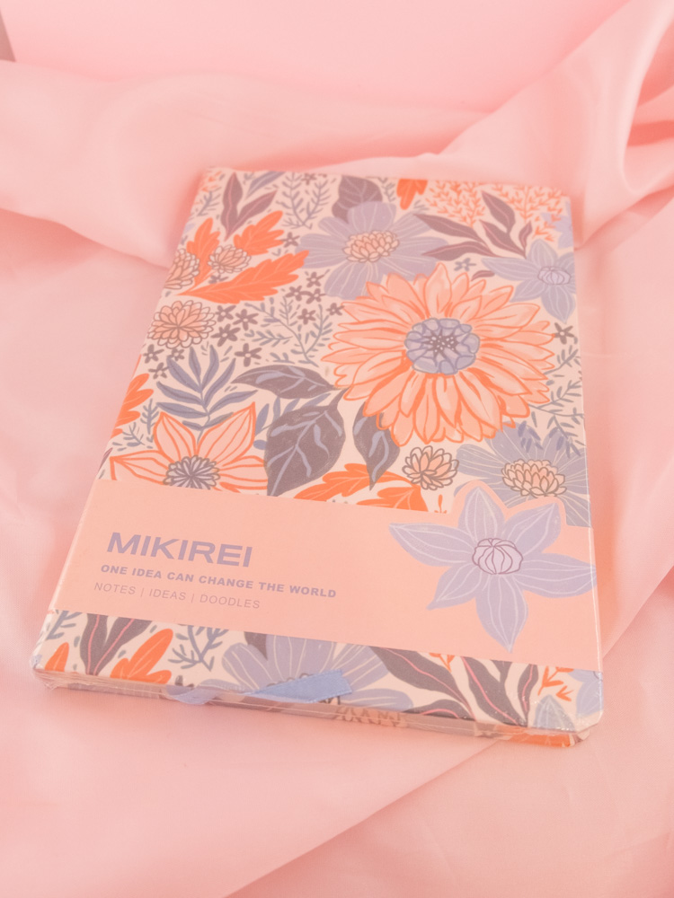 Τετράδιο Floral A5 με σκληρό εξώφυλλο Mikirei